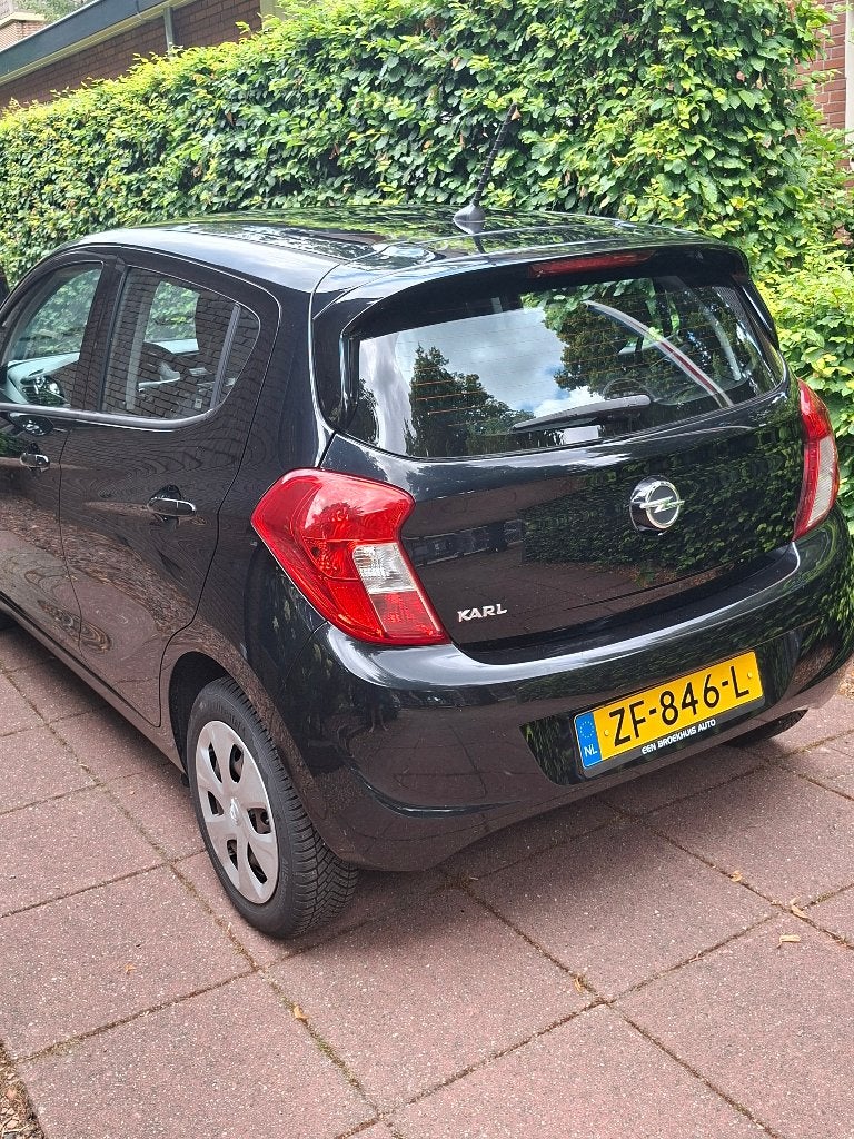 Opel Karl 1.0 120Edition, Airco/Bluetooth/LED/CruiseControl, Auto's, Voorwielaandrijving, 839 kg, Zwart, Origineel Nederlands