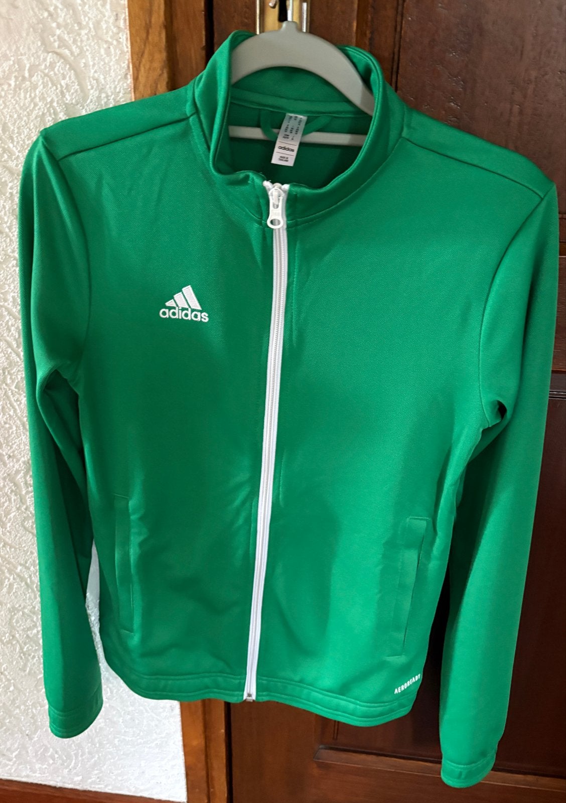 Adidas Aeroready sportjack groen - Maat XS, Ophalen of Verzenden, Maat 34 (XS) of kleiner, Groen, Fitness of Aerobics