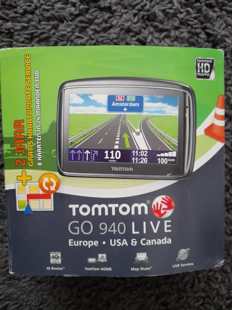 TomTom GO 940 LIVE Europe US & Canada Navigationssystem OVP, Auto diversen, Autonavigatie, Ophalen of Verzenden, Zo goed als nieuw