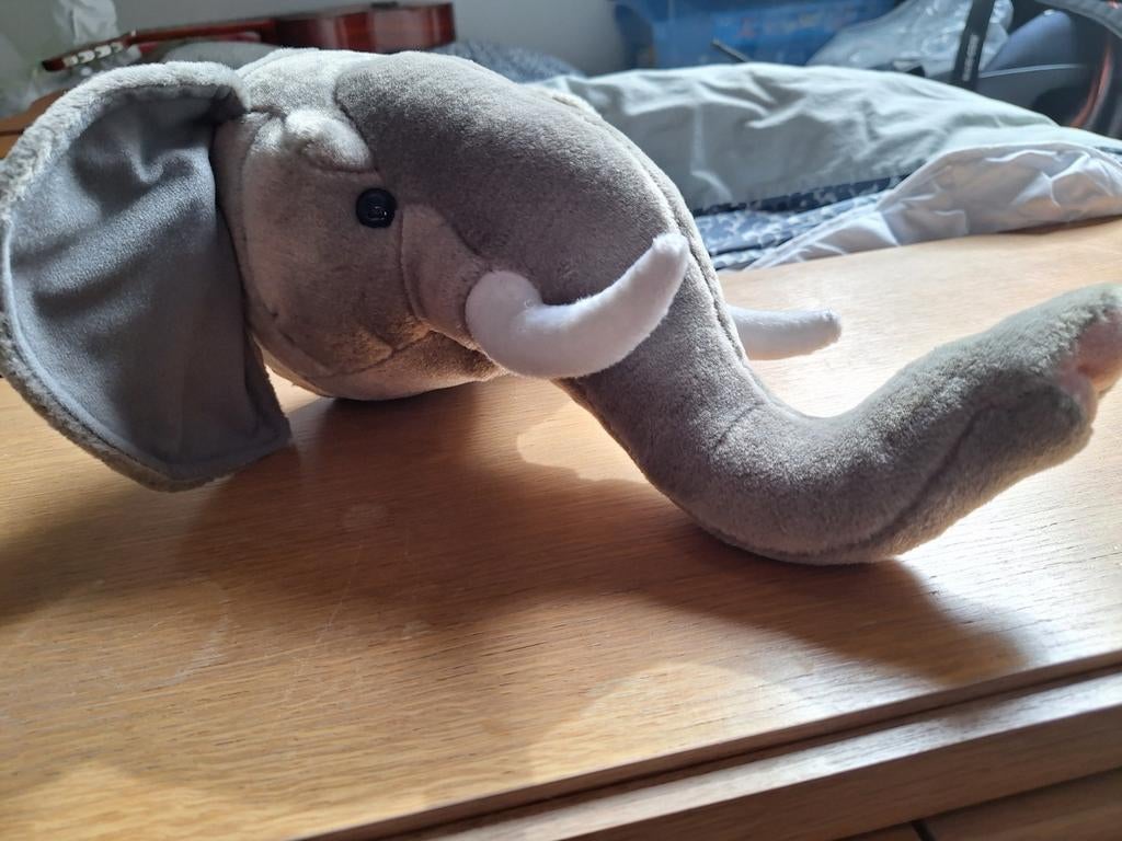 Olifant knuffel voor aan de muur, Kinderen en Baby's, Speelgoed | Knuffels en Pluche, Ophalen of Verzenden