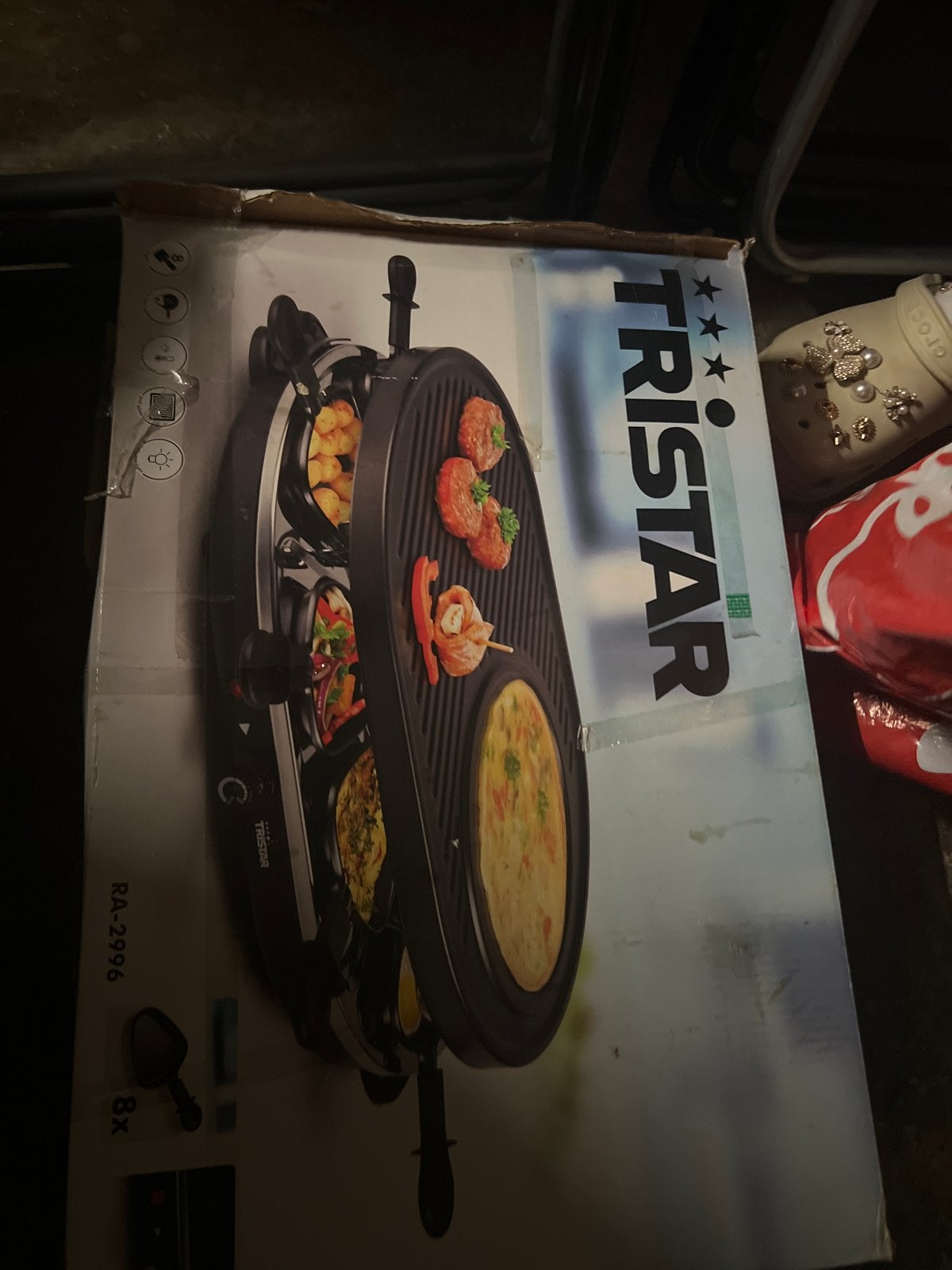 Tristar Gourmetstel - Compleet voor Gezellige Avonden, Ophalen of Verzenden, Zo goed als nieuw, 8 personen of meer