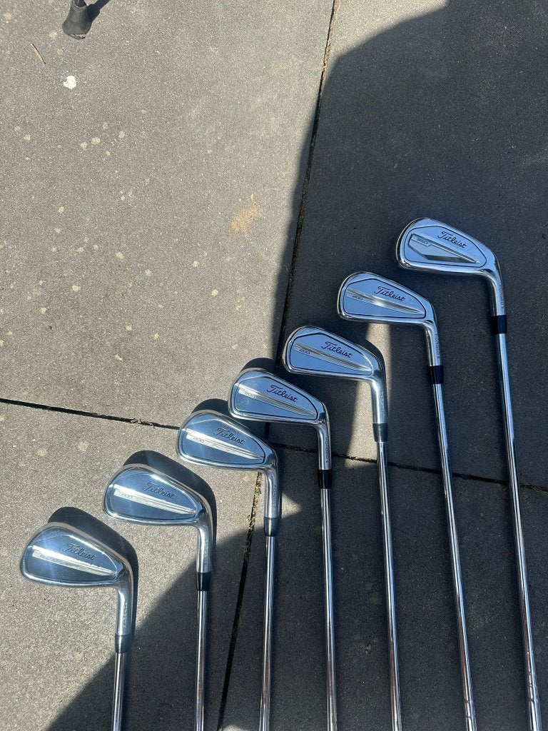Titleist T200 3G ijzerset 5-PW + T350 ijzer 4 | AMT Regular, Sport en Fitness, Golf, Ophalen, Gebruikt, Set, Overige merken
