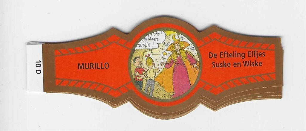 reeks 2669   suske en wiske 1-10 sigarenbanden, Ophalen of Verzenden, Zo goed als nieuw, Sigarenbandjes