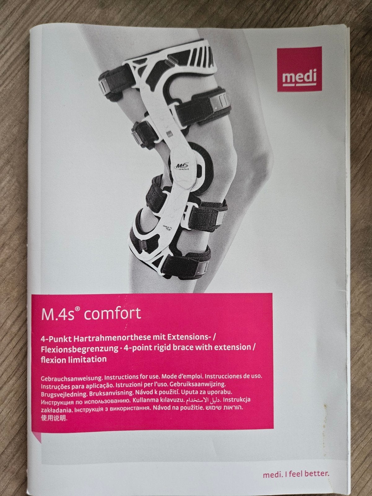 Profesionele brace: Rechter knieprothese M.4s comfort (Medi), Ophalen of Verzenden