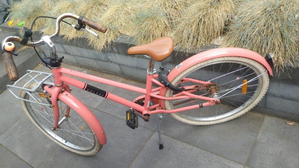 Roze Volare Melody kinderfiets 24 inch, Ophalen, Gebruikt, Volare, Terugtraprem