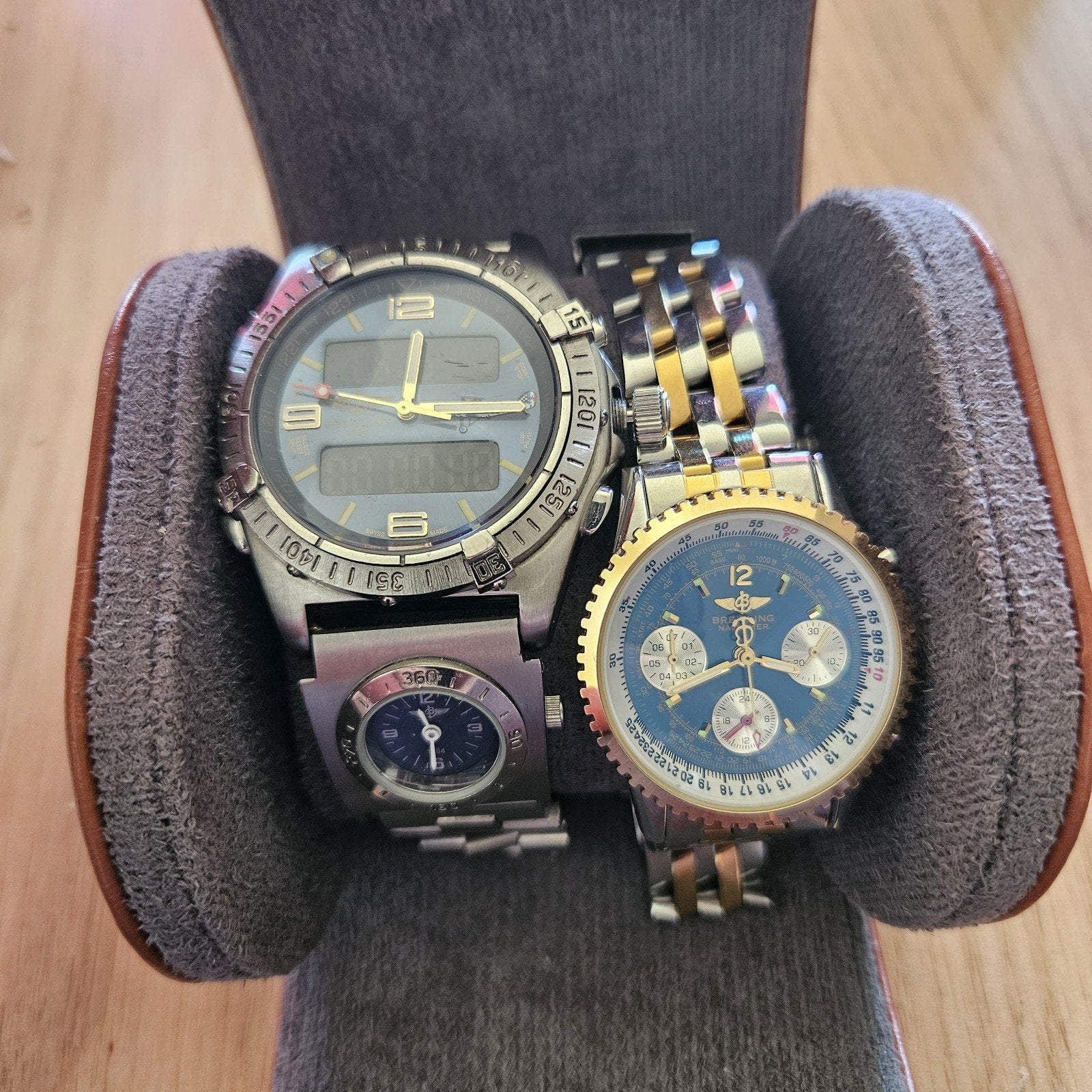 Breitling horloges: Heren (Quartz) en Dames (Automaat), Ophalen, Staal, Gebruikt, Staal