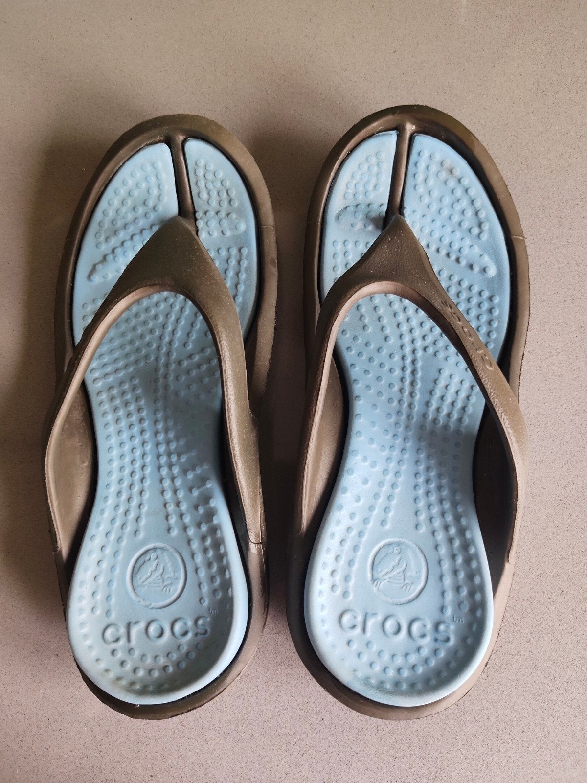 Crocs slippers maat 4, Bruin, Crocs, Gedragen, Ophalen