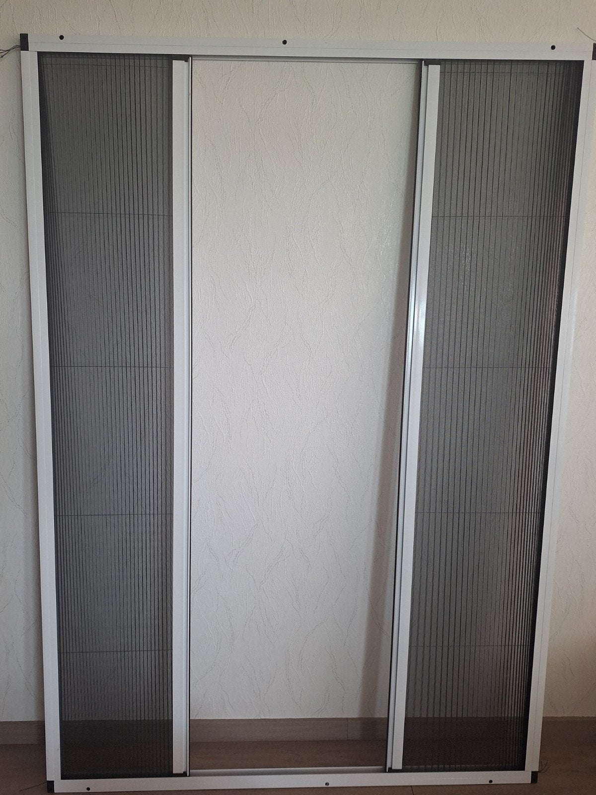 Dubbele plisse hordeur 140×200 cm, Ophalen of Verzenden, Kunststof, Schuifpui
