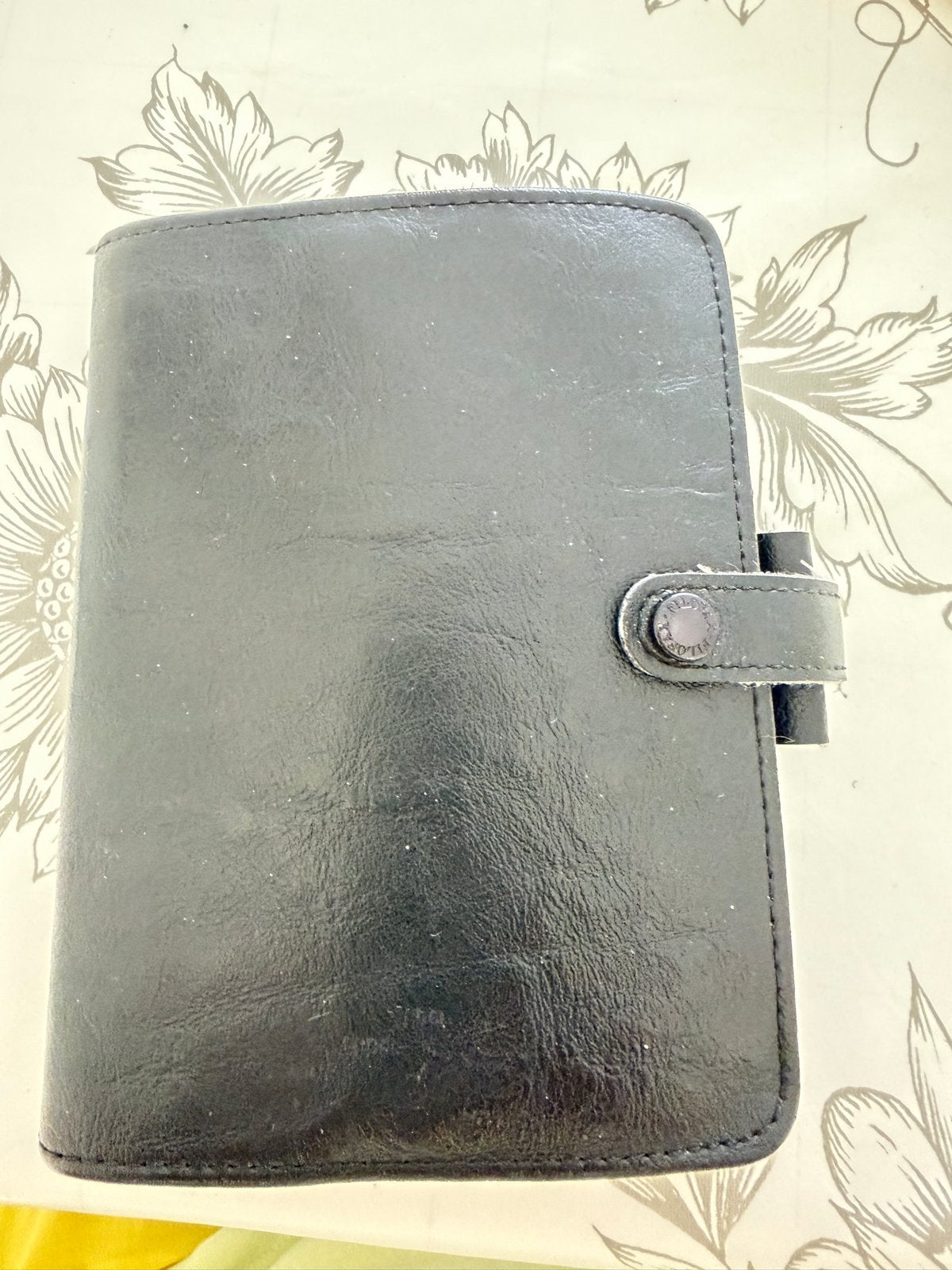 Agenda zwart Filofax Pocket Agenda leer., Diversen, Agenda's, Ophalen of Verzenden, Zo goed als nieuw