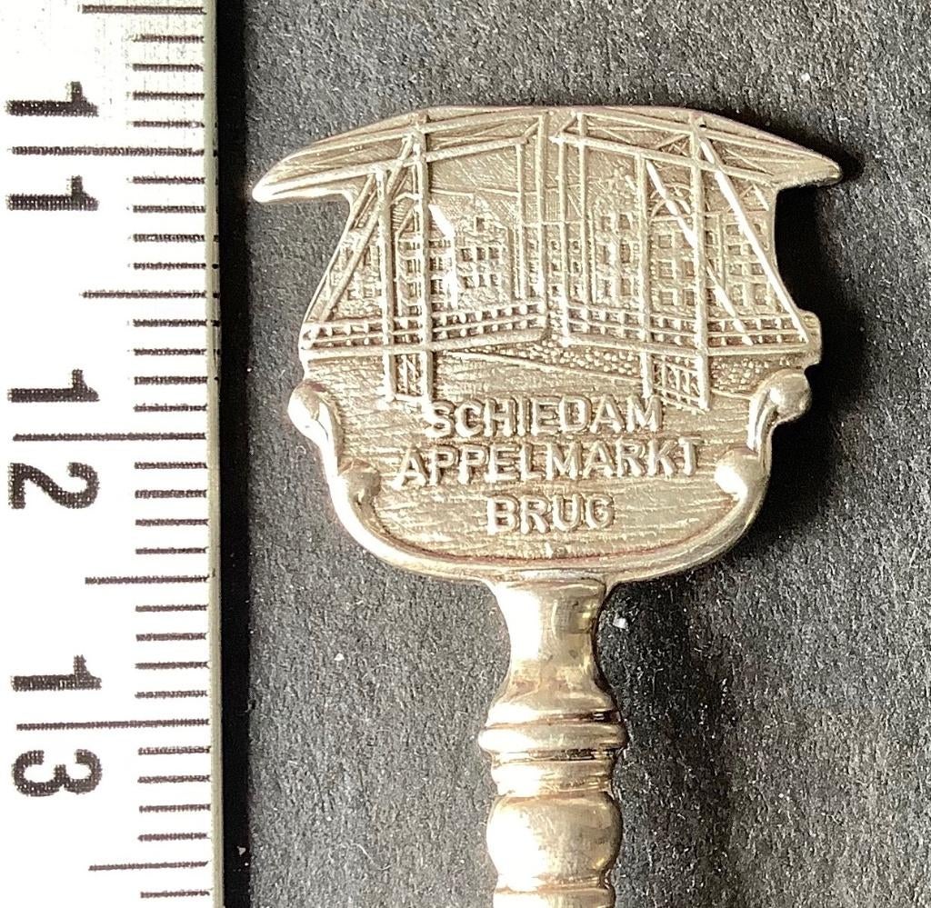 lepel, Schiedam, Appelmarktbrug, v.d. Vlerk juwelier (L26, Ophalen of Verzenden, Gebruikt