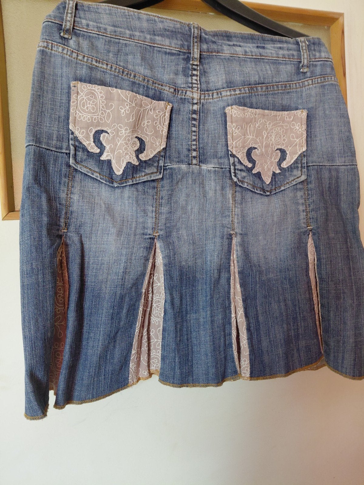T.K.A.spijker rok maat XL z.g a n €20., Ophalen, Blauw, Maat 46/48 (XL) of groter, Zo goed als nieuw