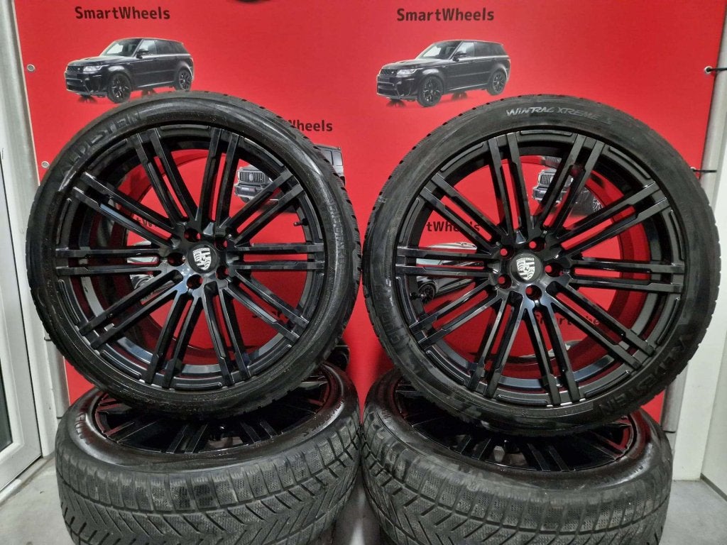 21 inch PORSCHE MACAN BREEDSET GTS SPYDER VELGEN EN BANDEN, Auto-onderdelen, Banden en Velgen, Niet ingevuld, 265 mm, Banden en Velgen