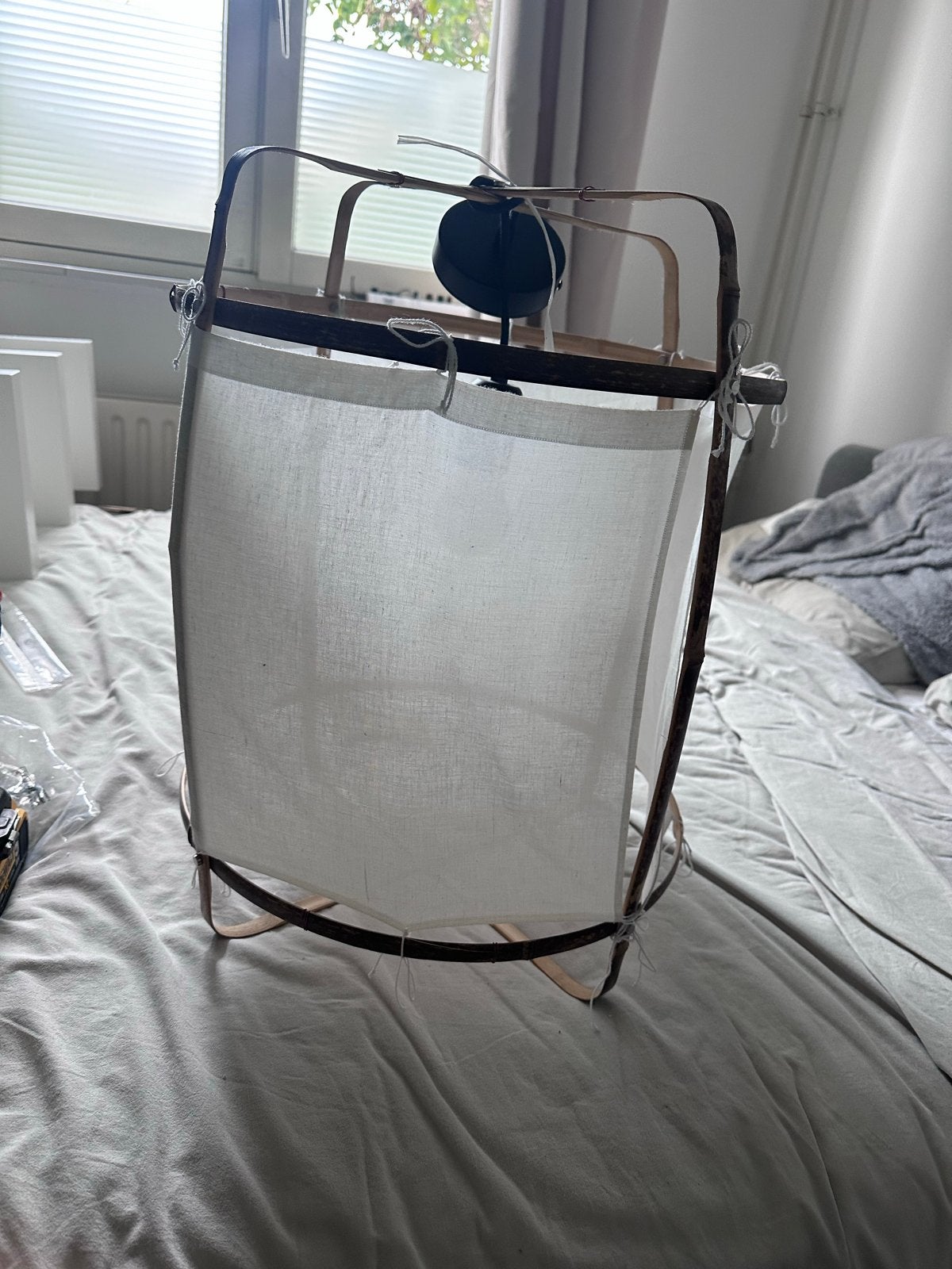 Ay Illuminate Z5 katoenen hanglamp designer lamp, Ophalen, Zo goed als nieuw, Hout, E27 (groot)
