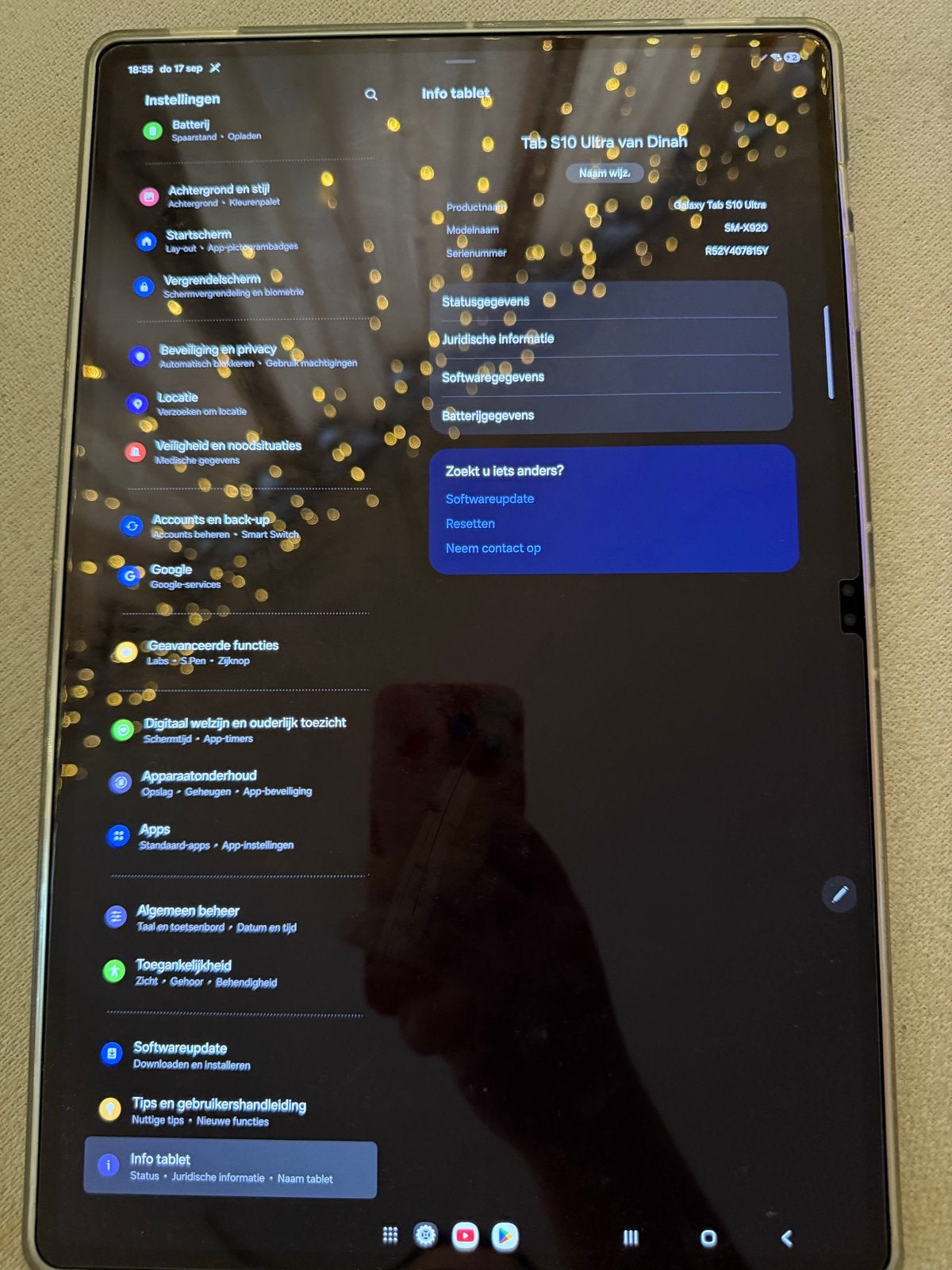 Samsung Galaxy Tab S10 Ultra 256GB – ZGAN 100% Batterijcap, Computers en Software, Ophalen, 13 inch of meer, Zo goed als nieuw
