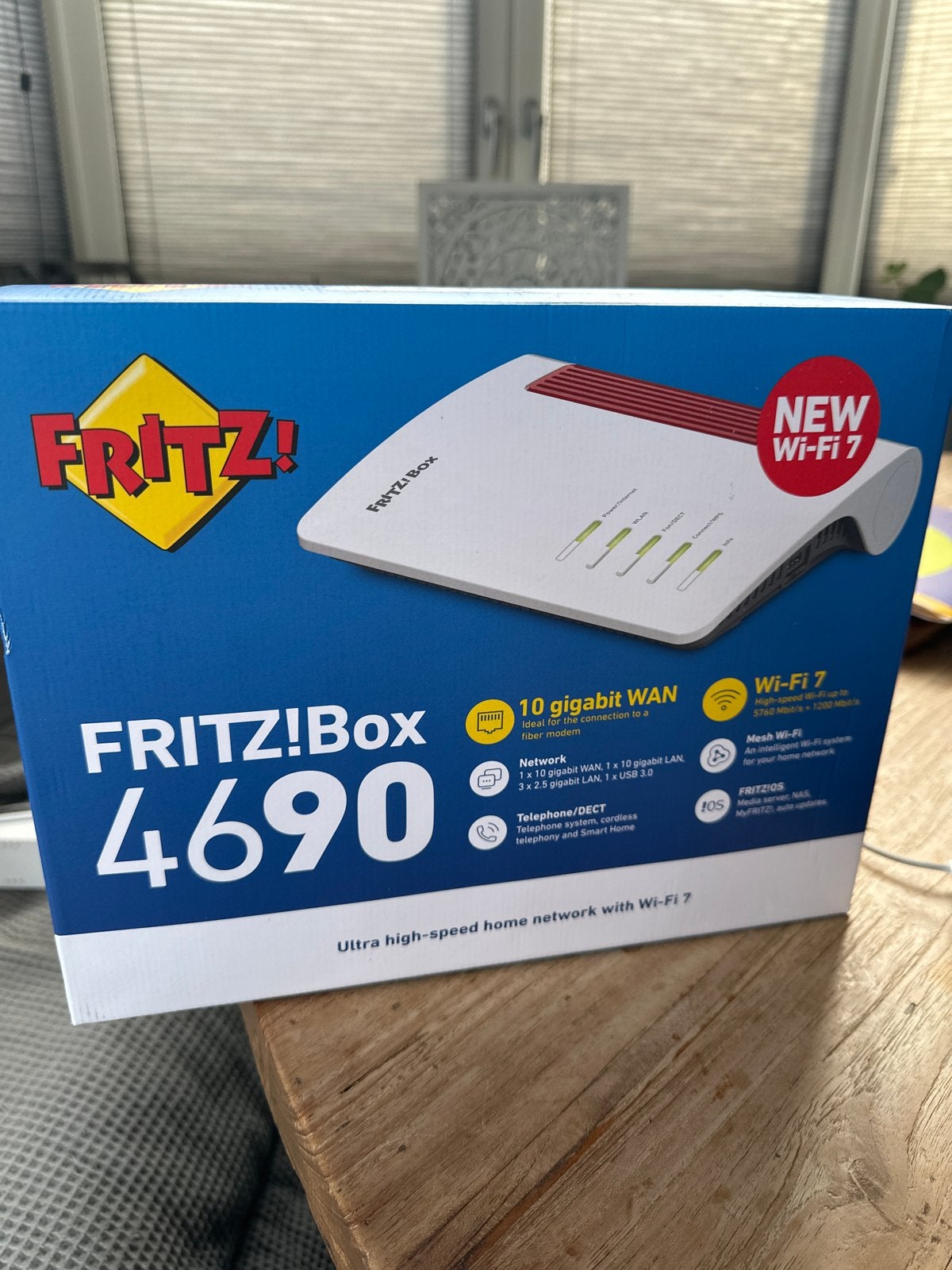 FRITZ!Box 4690 Wi-Fi 7 Router - Nieuw in doos, Computers en Software, Ophalen of Verzenden, Nieuw, Router