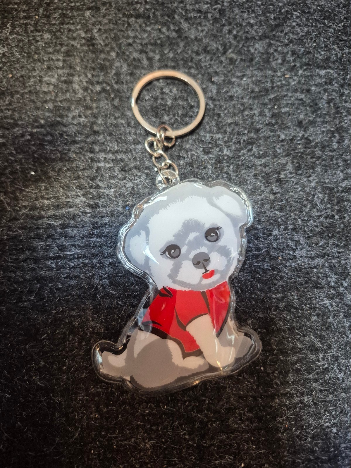 Plastic sleutelhanger hond, Ophalen of Verzenden