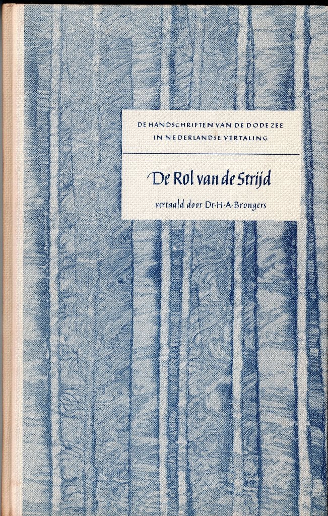Dr. H.A. Brongers – De Rol van de Strijd., Boeken, Ophalen of Verzenden, Gelezen, Jodendom
