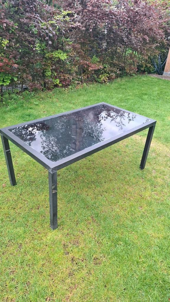 Tuintafel, Tuin en Terras, Ophalen, Gebruikt, Rechthoekig, Aluminium