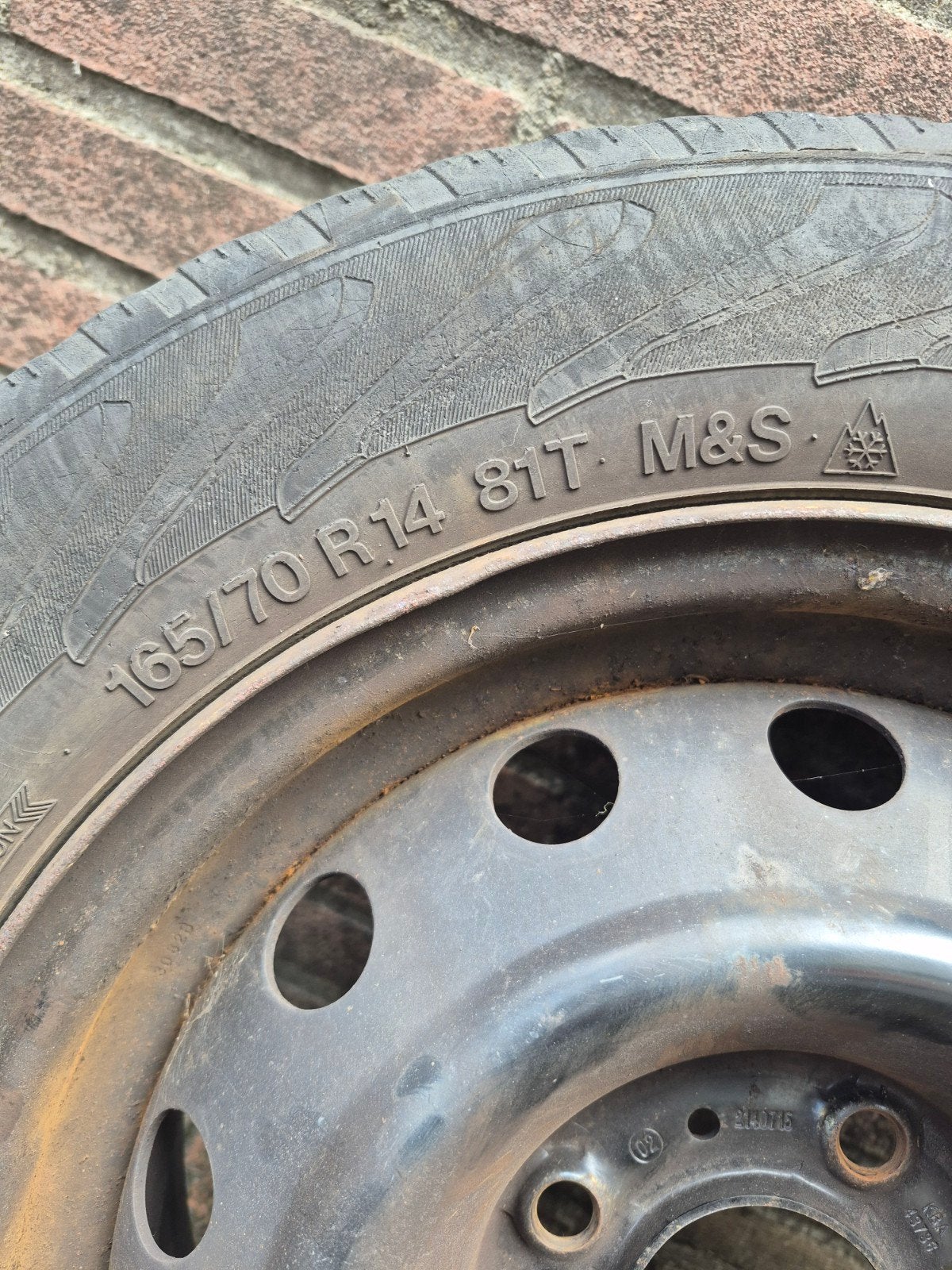 Vredestein Snowtrac Winterbanden 165/70/R14 met velg, Ophalen of Verzenden, Gebruikt