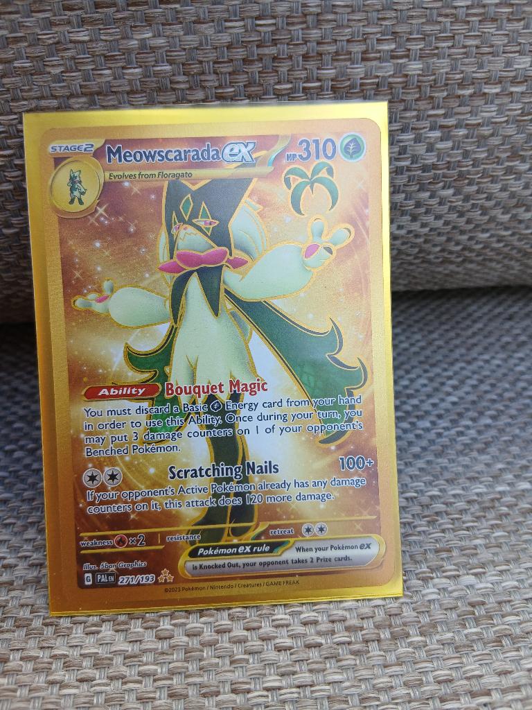 Pokémon 271/193 Meowscarada EX paldea evolved kaart NM, Ophalen, Nieuw, Losse kaart, Foil