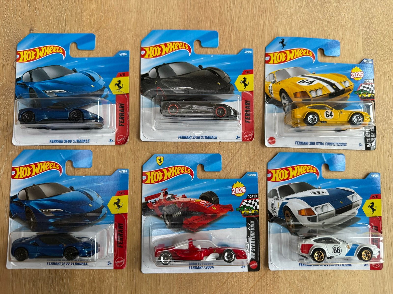Hot Wheels Ferrari Collectie - SF90 - F1 - 365 GTB4, Ophalen of Verzenden, Nieuw