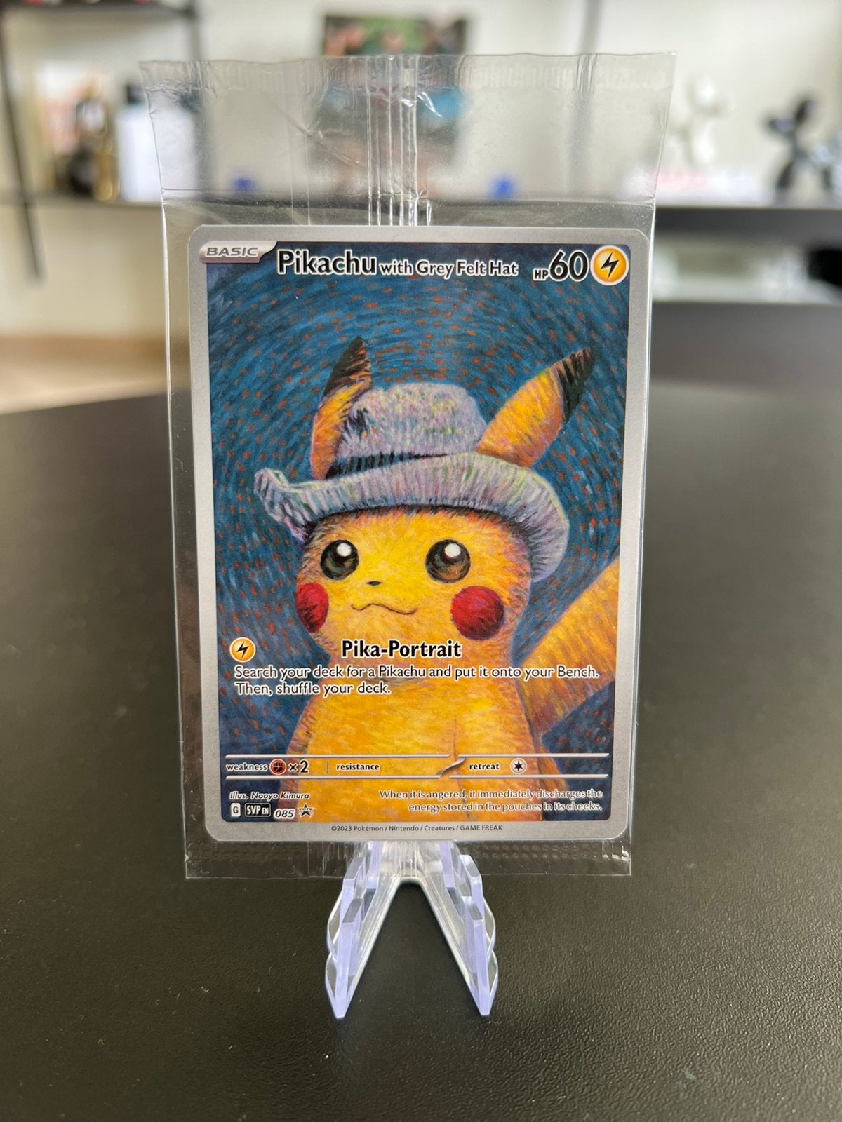 Pikachu with Grey Felt Hat. Van Gogh Pikachu, Ophalen of Verzenden, Nieuw, Losse kaart