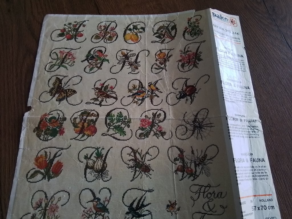 Abc flora en fauna, Ophalen of Verzenden, Zo goed als nieuw, Handborduren, Patroon