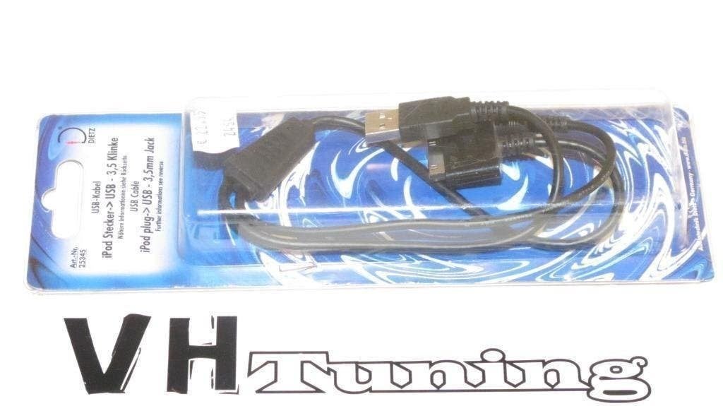 Dietz USB cable iPod plug -> 3,5 Jack, Ophalen of Verzenden