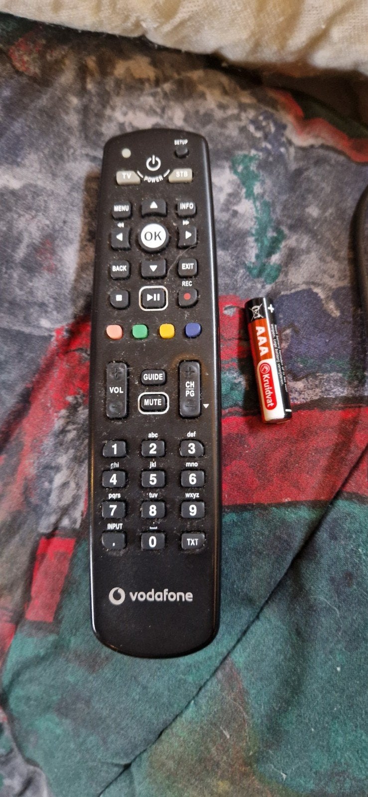 Vodafone afstandsbediening, Ophalen, Tv
