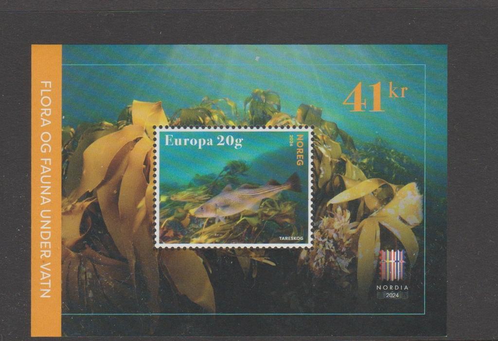 Noorwegen blok Europa (Onderwater Flora & Fauna) (2024)., Verzenden, Noorwegen, Postfris