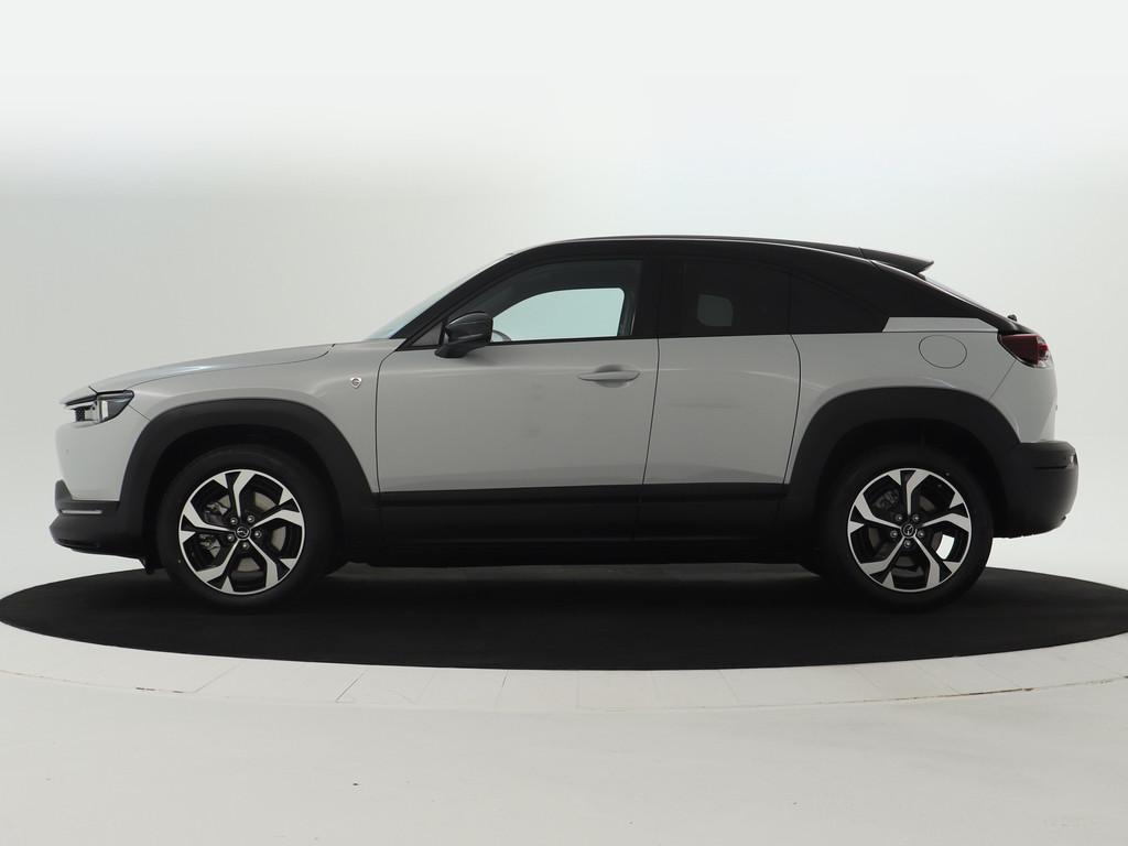 Mazda MX-30 e-SkyActiv R-EV 170 Exclusive-line | Voorraadvoo, 12 maanden, Leder en Stof, Wit, Bedrijf