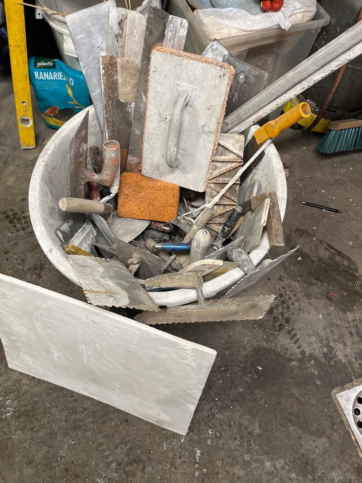 Diverse Stukadoor Gereedschap Set - Gebruikt, Doe-het-zelf en Verbouw, Ophalen, Gebruikt, Overige typen