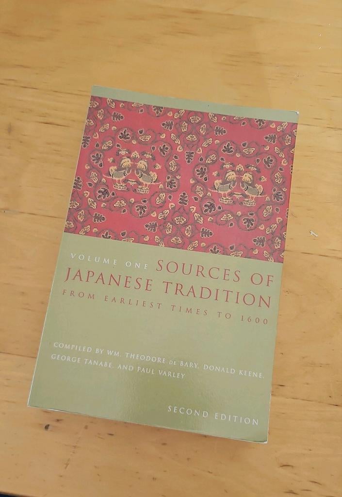 Sources of Japanese Tradition, Boeken, Studieboeken en Cursussen, Ophalen of Verzenden, Alpha, Zo goed als nieuw, WO