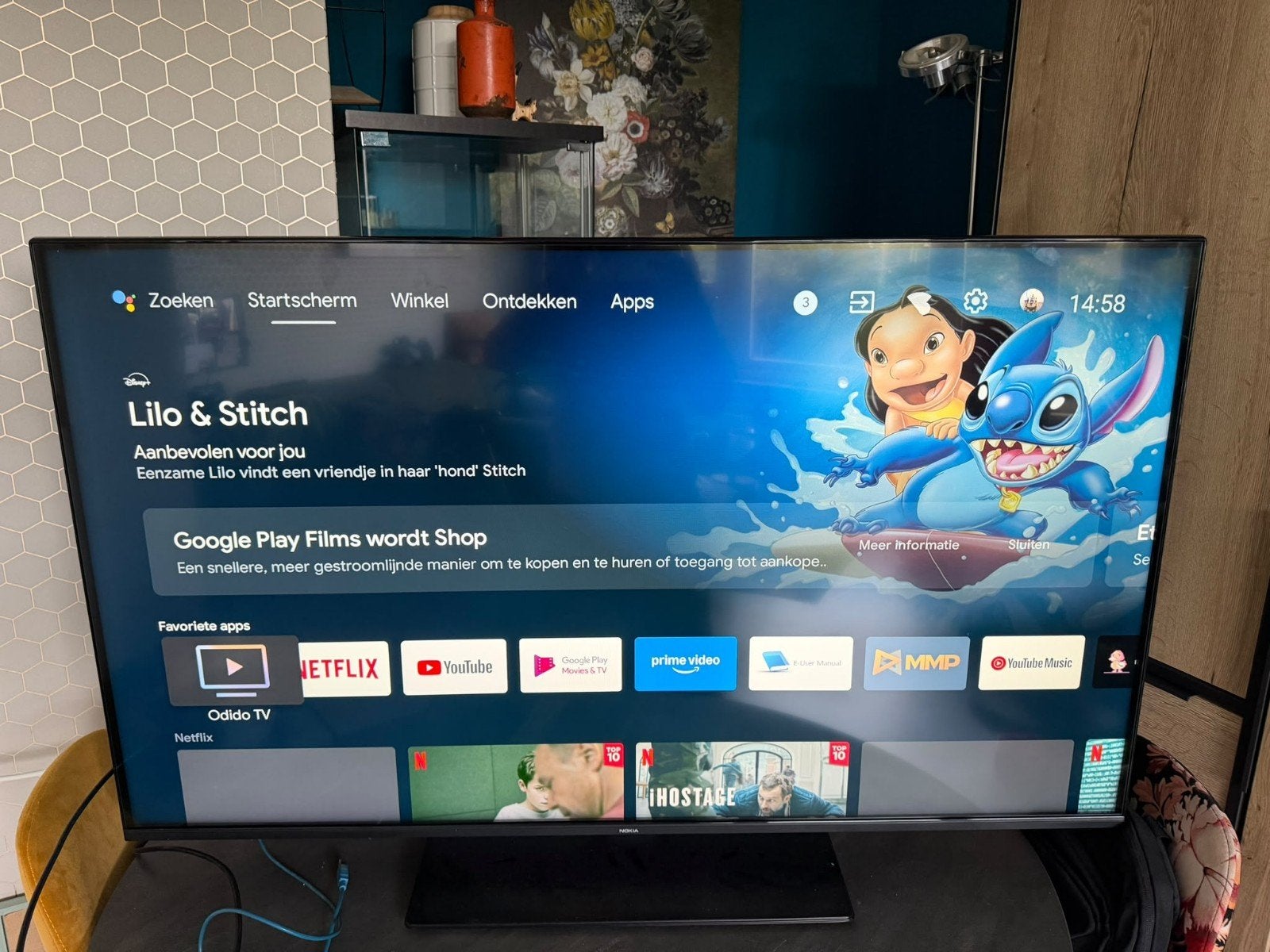 Nokia Smart TV UN50GV310I - 50 inch 4K UHD LED TV, Ophalen, 50 Hz, 100 cm of meer, 4k (UHD)