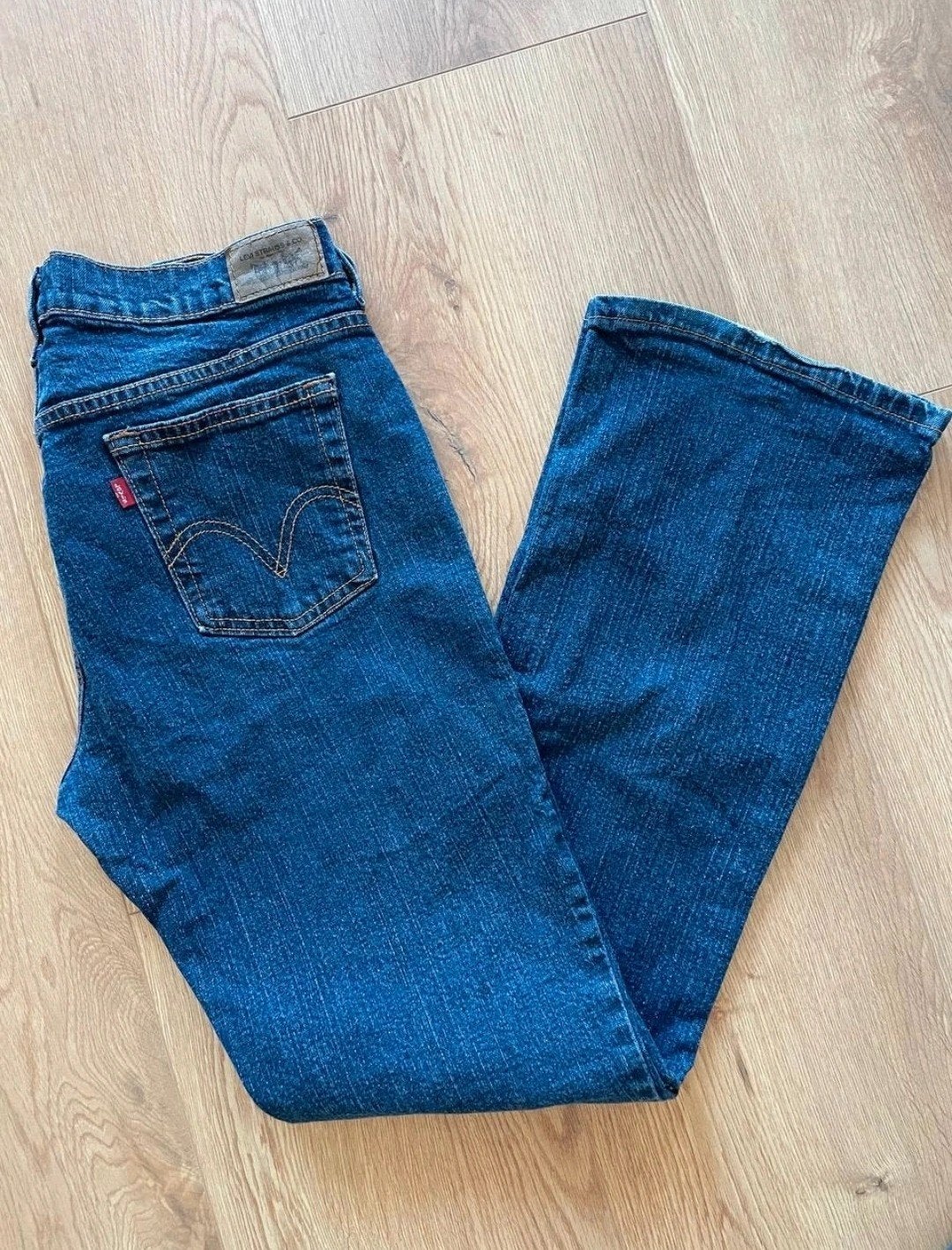Levi's 515 Boot Cut Jeans - Maat 12L (W30-W32), Kleding | Dames, Blauw, Ophalen of Verzenden, W30 - W32 (confectie 38/40), Gedragen
