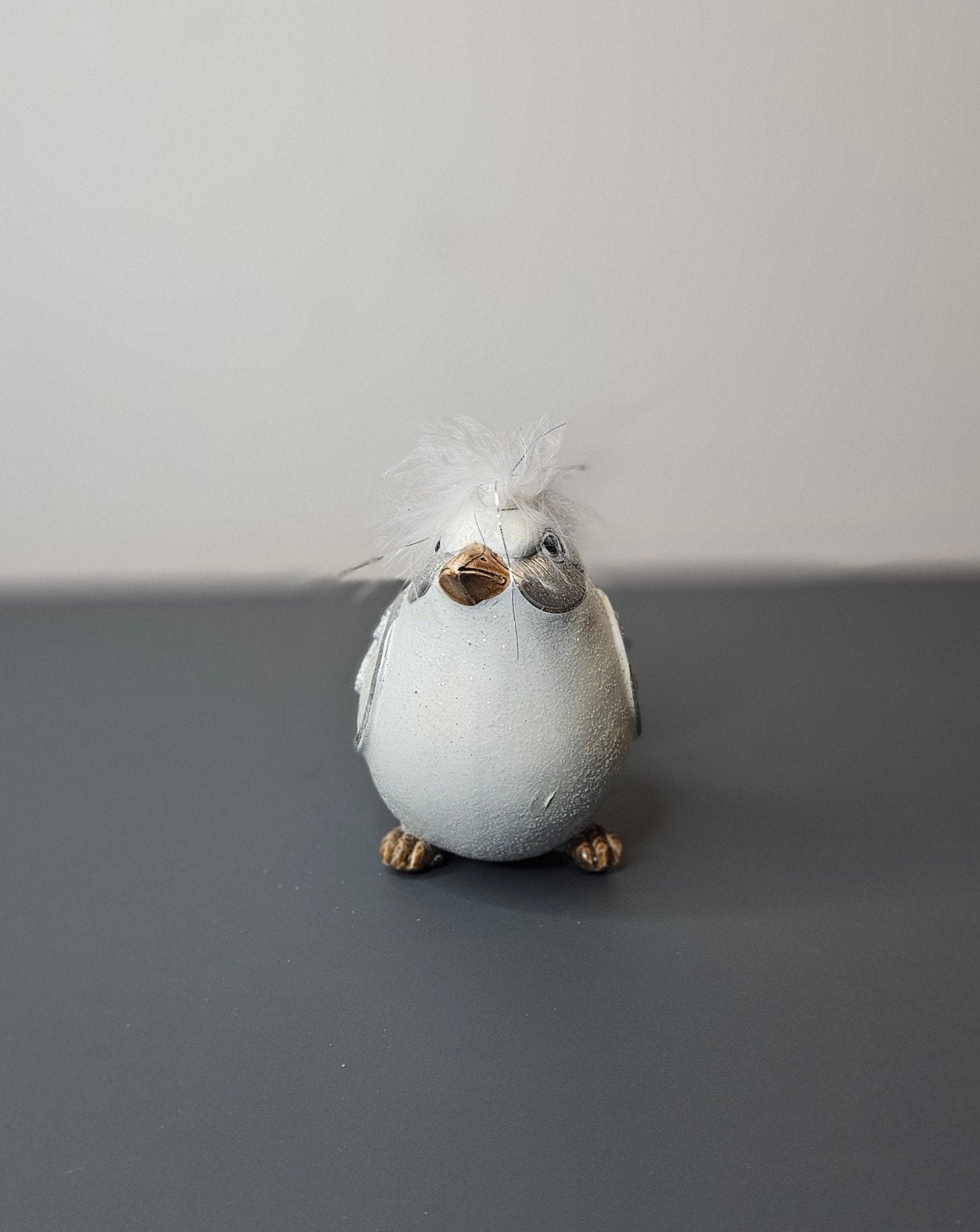 Beeldje "vogeltje wit" H.9.5cm, Verzamelen, Ophalen of Verzenden, Nieuw, Dier
