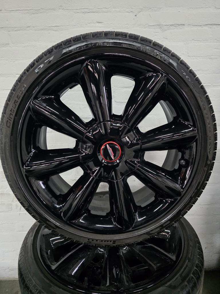 MINI Velgen met Zomerbanden F56 F55 F57 18 Inch Styling, 18 inch, Gebruikt, Banden en Velgen, Personenwagen