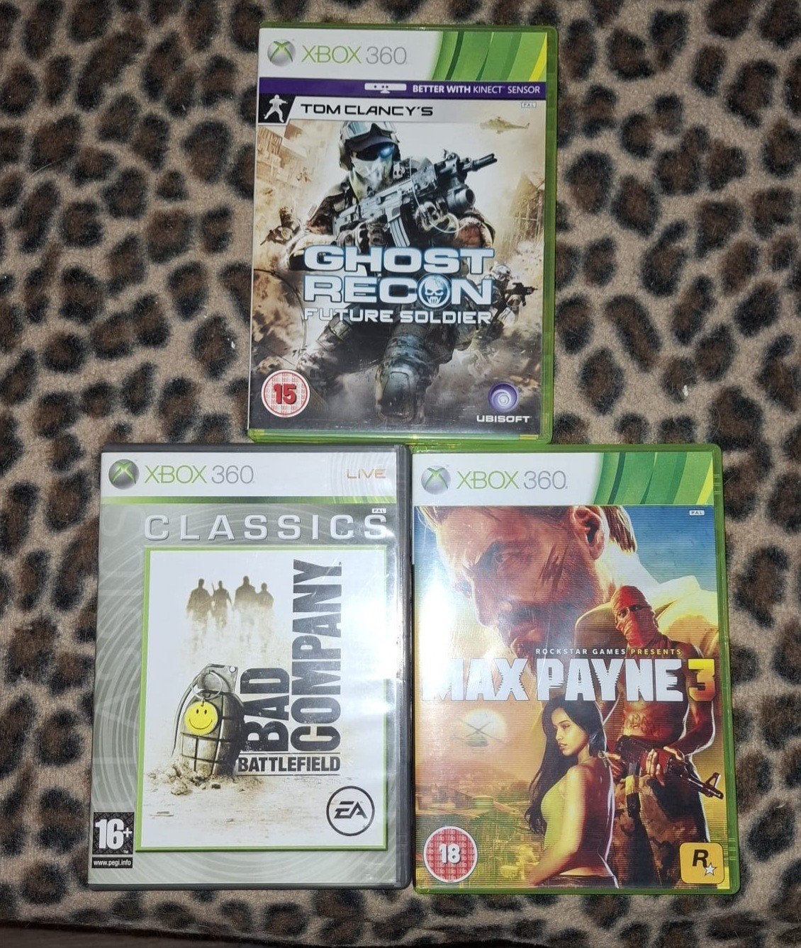 Xbox 360 Games: Ghost Recon, Battlefield, Max Payne 3, Vanaf 18 jaar, Shooter, 1 speler, Ophalen of Verzenden