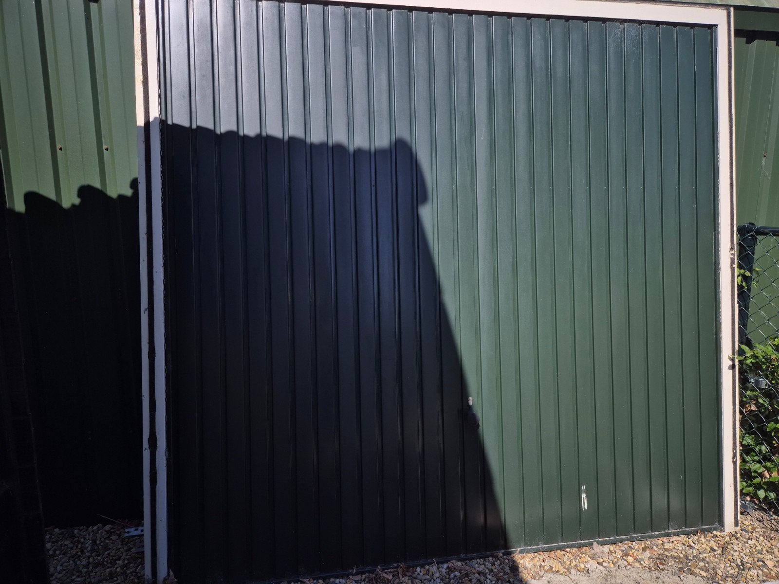 Hörmann Garagedeur Groen - Gebruikt, Ophalen, Gebruikt, Garagedeur, 120 cm of meer