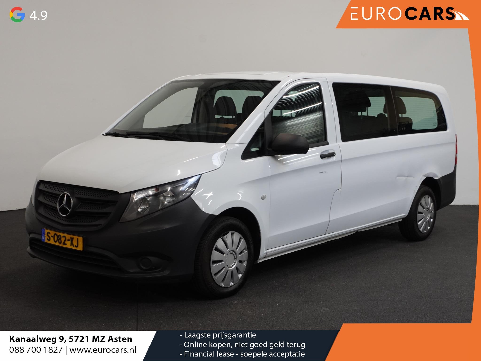 Mercedes-Benz Vito Tourer 111 Base Extra Lang 9persoons PERS, Auto's, Voorwielaandrijving, Stof, Euro 6, 255 €/maand