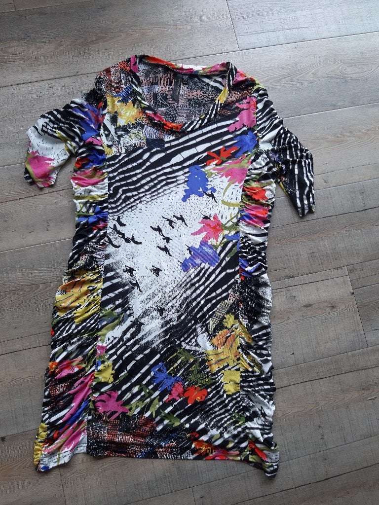 leuke kleurrijke jurk Dolce Vita maat 42, Ophalen, Overige kleuren, Maat 42/44 (L), Zo goed als nieuw