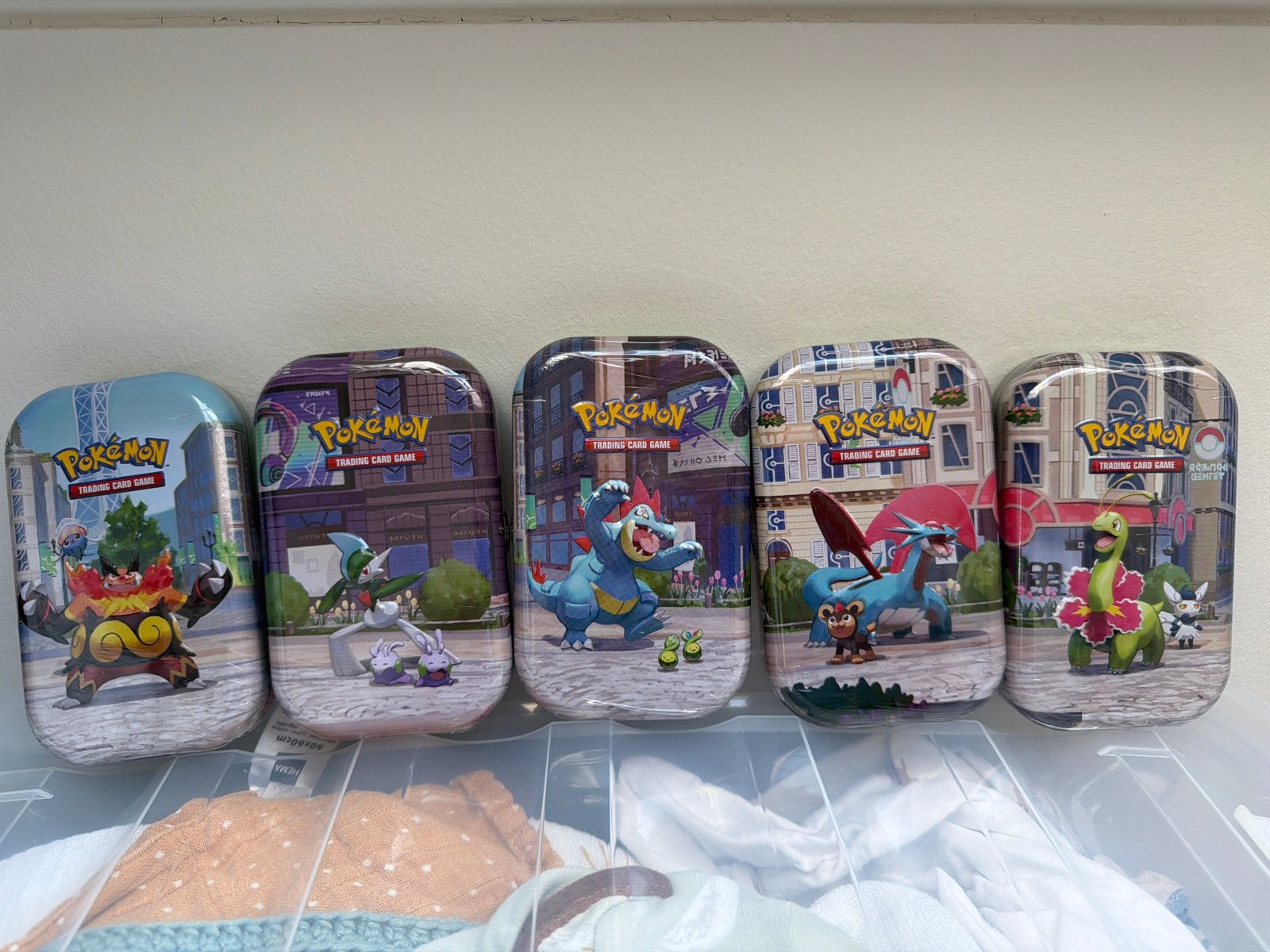 Pokémon Lumineon City Mini Tins - Set van 5, Ophalen of Verzenden, Nieuw, Overige typen