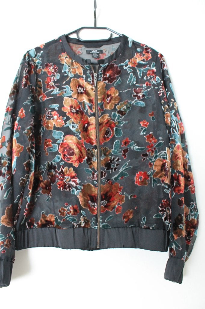 VIVA Couture zwart doorzichtig bomber jasje maat 38, Maat 38/40 (M), Verzenden, Zwart, Zo goed als nieuw
