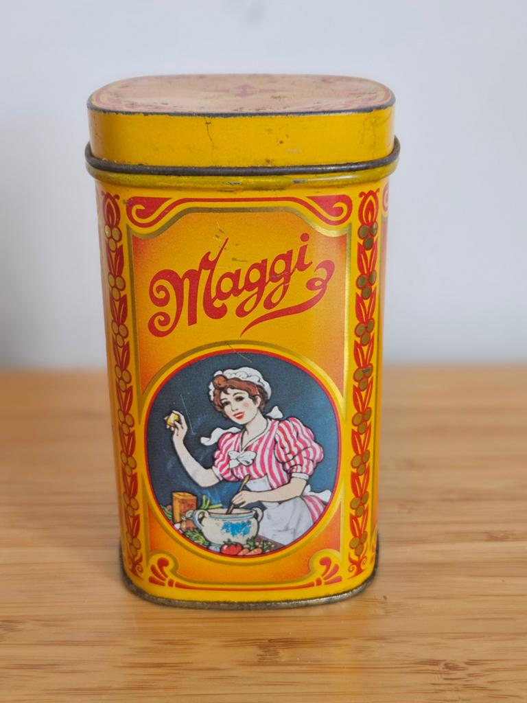 Vintage blik Maggi bouillon, Verzamelen, Blikken, Ophalen of Verzenden, Gebruikt, Overige