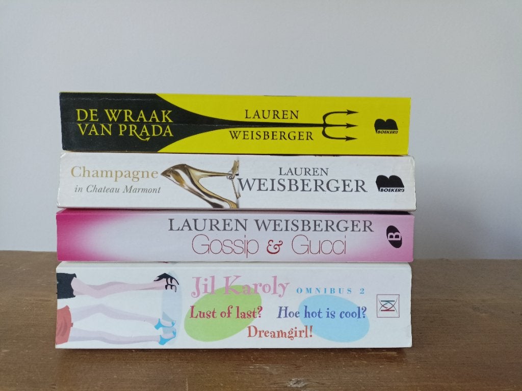 Boeken pakket: oa Wraak v. Prada, Gossip & Gucci 1,00 p.st., Ophalen of Verzenden, Zo goed als nieuw, Lauren Weisberger