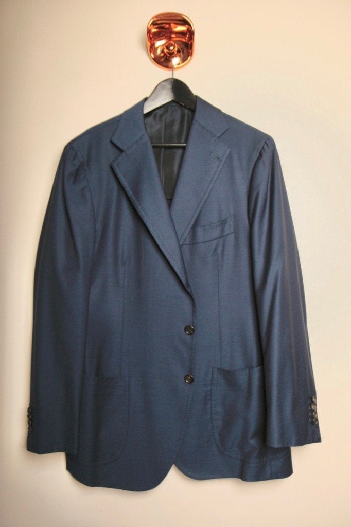 CESARE ATTOLINI Prachtig blauw jasje 50/52 1xgebruiktWp€4500, Cesare Attolini, Ophalen of Verzenden, Zo goed als nieuw, Maat 48/50 (M)