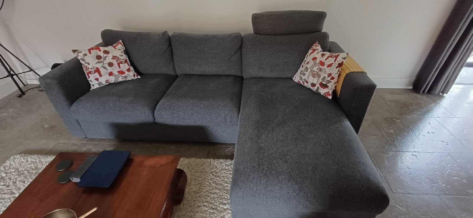 Ikea Vimle 3-zitsbank met chaise longue, met nekkussen, Ophalen