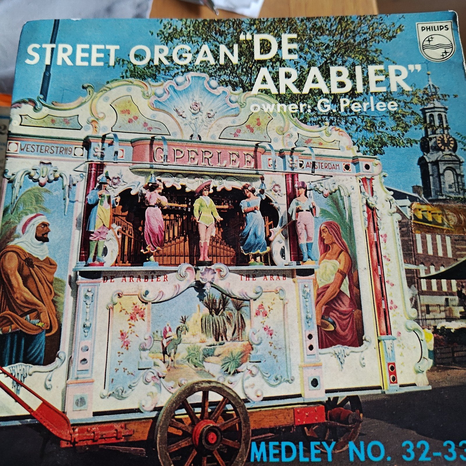 Street Organ "De Arabier" - G. Perlee Medley No. 32-33, Muziek en Instrumenten, Draaiorgels, Ophalen of Verzenden, Gebruikt