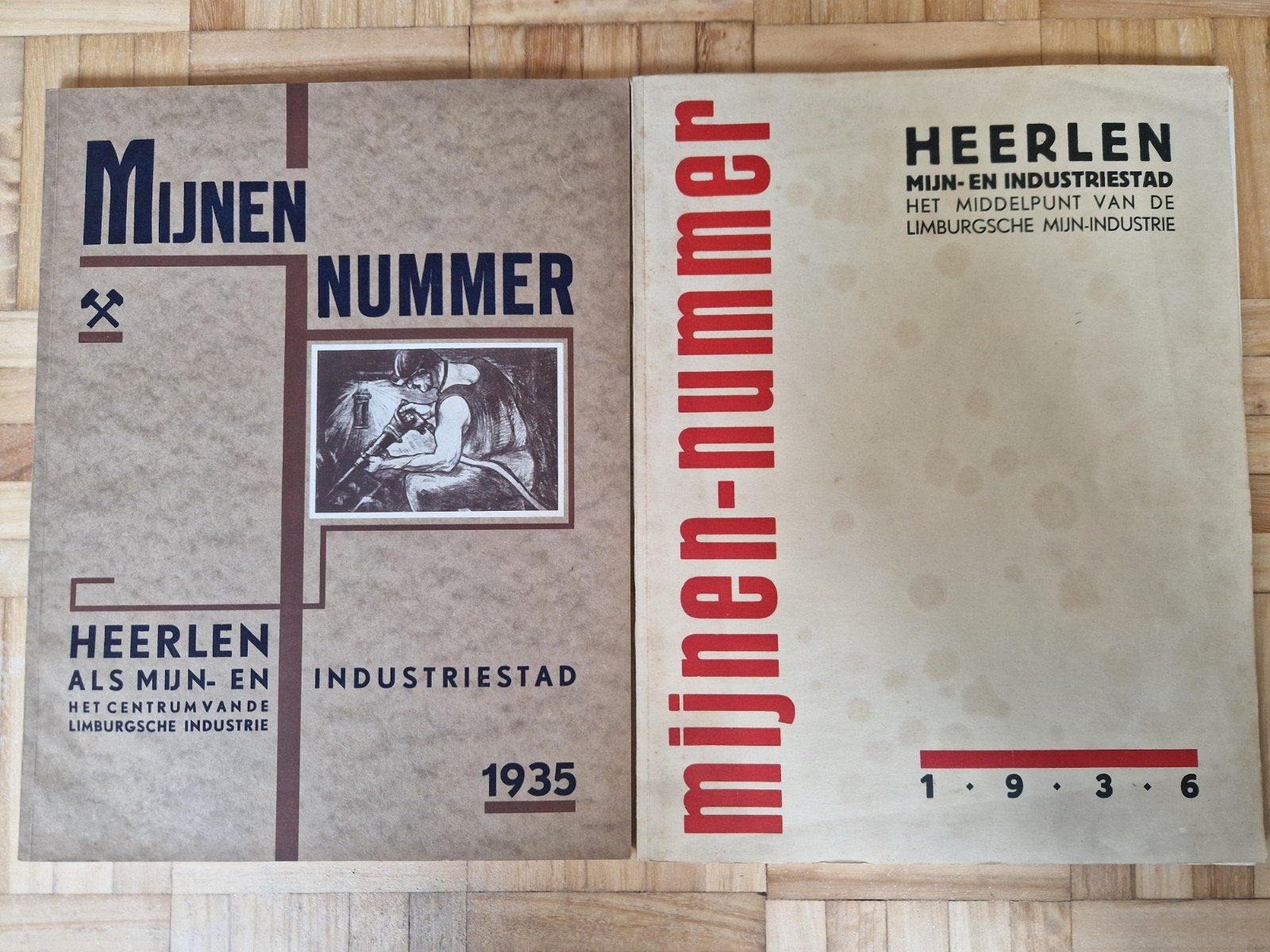 Mijnen Nummer Heerlen 1935 & 1936, Ophalen of Verzenden, Gelezen, Overige typen