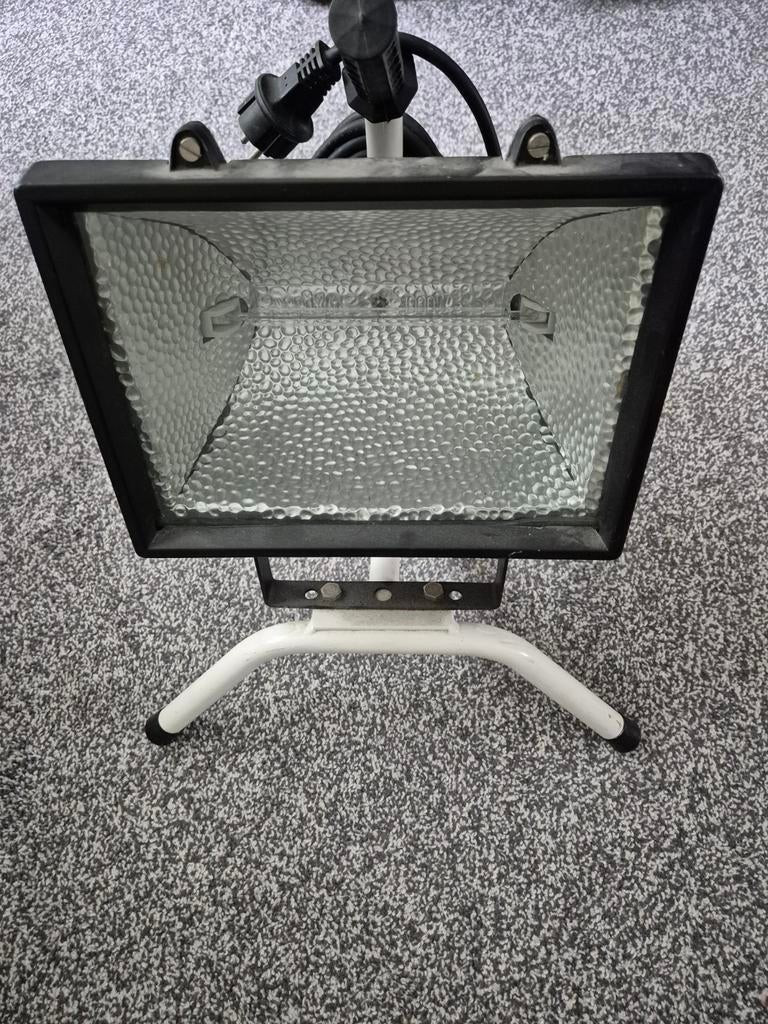 Bouwlamp 1000W - Halogeen Schijnwerper met Statief, Doe-het-zelf en Verbouw, Bouwverlichting, Ophalen